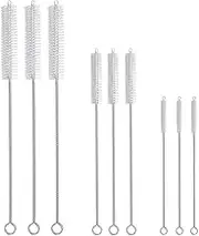 Hiware Drinking Straw Brush Kit - (3-Size) 6-Piece Straw Cleaner - Cleaning Brush for Multiple Size Straws