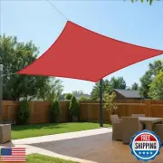 SunnyRoyal Sun Shade Sail 8'x8' Rectangle Shade Sail Canopy Sun Shade for Pat