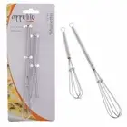 Whisk Set Whiskettes Egg Gravy Sauce Mini Manual Balloon 12.5cm & 18cm 2 Pieces