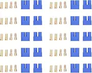 Respicefinem 10 Set EC3 Battery Connector Plug Anti Reverse Brass Gold Plated Male Female Banana Plug Connector Ideal for Electric Vehicles Drones and Remote Control with Small
