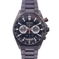 在飛比找momo購物網優惠-【SEIKO 精工】CS系列 三眼計時不鏽鋼錶帶手錶-黑面X