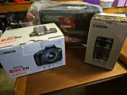 Canon EOS Rebel T6 18.0 MP Digital SLR,75-300mm Lens And Case