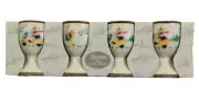 Set of 4 Fun Easter Bunny Rabbit Ceramic Egg Cups by Signature Housewares