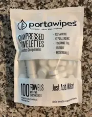 Coin Tissues Toilet Paper Tablets Compressed Towels Expandable Wipes 2Case 100Pk