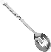 KICHOUSE Stainless Steel Colander Slotted Spoon Set Cooking Utensils Serving Spoons Home Kitchen Essential
