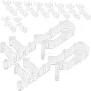 GETAJGHSD 12pcs Window Blind Repair Parts Valance Clip Drain Topper Tint Tarp Insulation Temporary Drill Holder Blackout Curtains Hangers Panel Dust Clear Valances Door Toppers Cling Acrylic