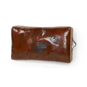 Chaleston Polo Hand-Made Vintage Rustic Leather Canvas Cushion