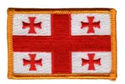 GEORGIA GEORGIAN FLAG PATCHES COUNTRY PATCH BADGE IRON ON NEW EMBROIDERED