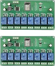 2X ESP8266 WIFI 8 Channel Relay Module ESP-12F Development Board Power Supply 5V/7-28V Wireless WIFI Module