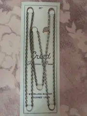 Creed ANTIQUE FINISH Sterling Silver Men's 26 inch/ 2 mm SMALL Link-Chain -NEW