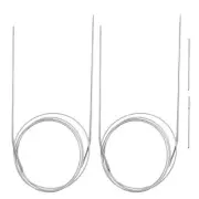 2pcs 47.24" Circular Knitting Needles US 0/2.0mm Needles 5.51" Short