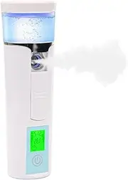 Nano Facial Mister, Mini Facial Steamer, Handy Moisturizing Mist Sprayer, Atomization Eyelash Extensions Skin Care Steamer, USB Rechargeable (Water Supplementer) (50ml)