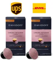 DAVIDOFF Crema Intense Coffee Capsules - 9/12 Intensity 55g x 2 Pack , Free Ship