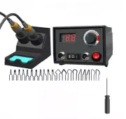 Electric Pyrography Machine Gourd Wood Burning Dual Pen Craft Tool Kit with Tips