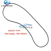 Square 1mm Belt For Tape Recorder Cassette Deck Walkman Fold Length 180mm-190mm