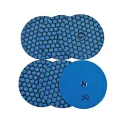 6pc 4" 100mm Resin Bond Diamond Dry polishing Pad for Stone Granite Sanding Disc