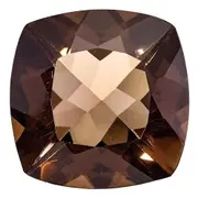Gemstone Smoky Quartz Aa Quality 12mm Antique Cushion Checkerboard