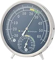 Ｂｅｓｇａ Thermometer Hygrometer Monitor Temperature All Season Humidity Monitor Humidity Temperature Meter for Patio Home