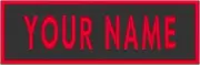 Custom Tactical Embroidered 10" x 4" Name Tag Patch W/ VELCRO® Brand Fastener