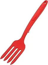 HOLIDYOYO Modern Design Heat Resistant Forks Silicone Kitchen Utensils for Baking Serving Pasta Salad Non-Slip Handle