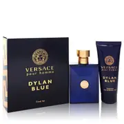 Pour Homme Dylan Blue Gift Set by Versace for Men - 3.4 Oz + 3.4 Oz