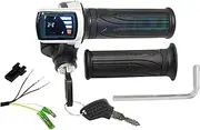 Lithium Battery Electric Vehicle Electric, for Tricycle 24/36 / 48 Throttle Handle with Lock Charge Display Speed Control Switch Electric Scooter Display(48V)
