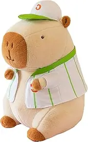 Capybara Stuffed Animal - Stuffed Capybara Plush Toy | Character Design Collection Bed Companion for Travel Mental Health Support Holiday Birthday Nursery Home Decor