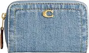 [Coach] Small Zip Around Card Case, Indigo, Indigo