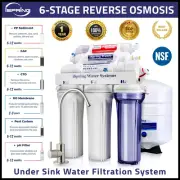 iSpring 6 Stage Reverse Osmosis RO Water Filter System With Alkaline PH Filter