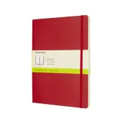 Moleskine Scarlet RD Notebook Office/Student Journal XL Plain Classic Soft Cover