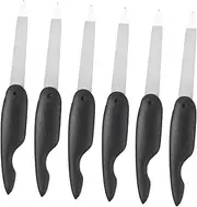 TOVINANNA 6Pcs Small Metal Nail Files Reusable Folding Nail File Strips for Manicure Durable Polishing Tools for Natural Nails Compact and Practical for Go Use
