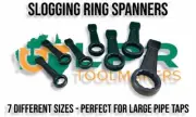 Scalloped 12 sided Ring Spanners - Suit large Taps - BSP - BSPT - NPT [30-70mm]