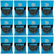 Salted Dutch Licorice Coins - 12 Pack of 5.2oz Bags - Salted Black Licorice C...