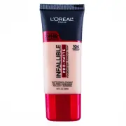 6 Pack L'Oreal Paris Infallible ProMatte Foundation, Golden Beige 104, 1 fl oz