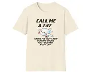 Funny Meme TShirt, Call Me a 737 Boeing Joke Tee, Gift Shirt