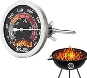 Oven Temperature Meter Precise Meat Baking Temperature Gauge for Oven Food Temp Gauge with Nuts and Washers Oven Temperature Sensor Kitchen Tool for Indoor Cooking Baking Brewing 50℃～350℃