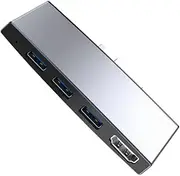 CORHAD Expansion Transfer Adapter for Surface Pro USB3.0 4 Port Hub USB to USB C Adapter Multifunction Hub Indicator Light