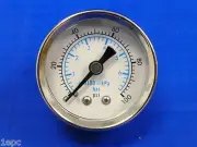 Marshall Gauge 0-100 PSI 6 Bar kPA Fuel Oil Pressure Dual Scale White 1.5" Dry