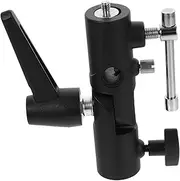 LAPYAPPE Sturdy Flash Light Stand Adapter H-Type Mount for Camera Flash Bracket