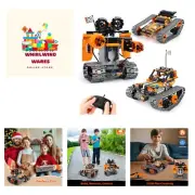 Building Toys STEM Robot Kit for Kids Ages 8-12, Remote Control Erector Sets ...