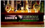 Personalized golfers club house lighted 18 tap handle display 3 levels