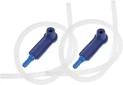 2pcs Brake Fluid Exchange Tool Hose Car Flexible Fluid Bleeder Bleeding Hose Oil Bleeder Connector Brake Oil Parts Car Tool Pp White