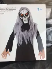 Reaper Halloween Costume Light Up Boys 8 - 10 Seasons