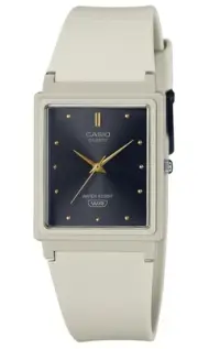 Casio POP Analog Beige Resin Strap Black Dial MQ-38UC-8A Women's Ladies Watch