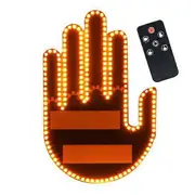 Car Gesture Tail Light LED Indicator with Remote Control Easy Install Back Window Sign Battery-powered Car Indicator Beam Car Gadget for Fun Safety S