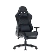 AGX 7 RGB Lights Bluetooth Speaker Gaming Chair Ergonomic Racing chair 165° Reclining Gaming Seat 4D Armrest Footrest Black