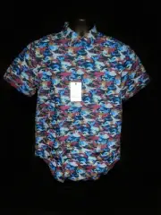 Robert Graham Barberry Classic Short Sleeve Shirt Small Size