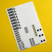 Model Rail OO Gauge Scale SHELL OIL TANKER High Detail stickers decals SET No.1