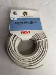 RCA 50 Ft Phone Round Line Cord TP003N New