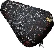 Bicycle Seat Cover Mathematics and Physics Printed Bike Covers Bike Cushion Seat Protector with Drawstring for Most Bikes